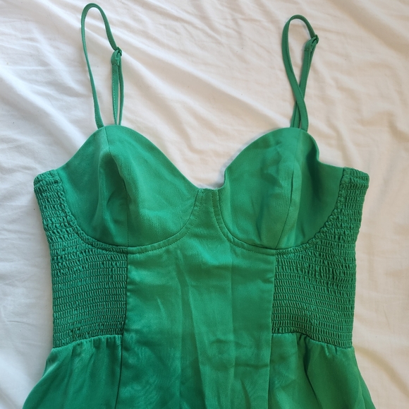 Dynamite Green Corset Midi dress XXS - Picture 4 of 7